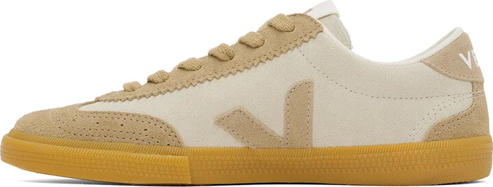 VEJA Beige Volley Suede Sneakers - Image 3