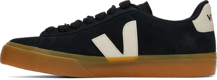 VEJA Black Campo Bold Suede Sneakers - Image 3