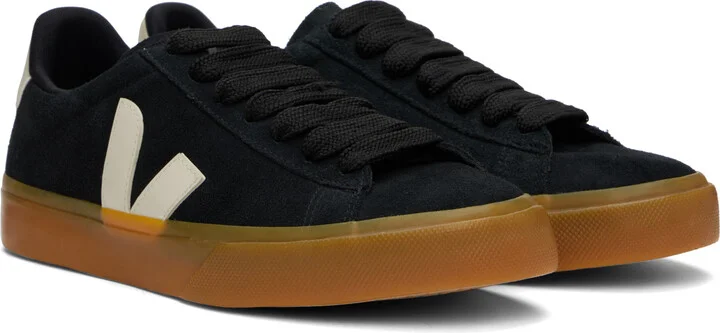 VEJA Black Campo Bold Suede Sneakers - Image 4