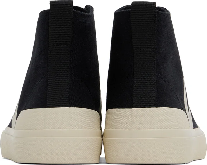 VEJA Black & Off-White Wata II Canvas Sneakers - Image 2