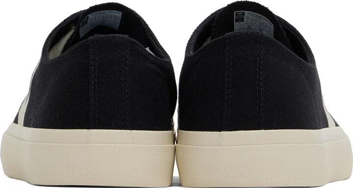 VEJA Black & Off-White Wata II Low Canvas Sneakers - Image 2