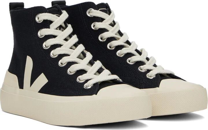 VEJA Black Wata II Canvas Sneakers - Image 4
