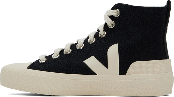 VEJA Black Wata II Canvas Sneakers - Image 3