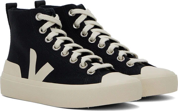 VEJA Black Wata II Canvas Sneakers - Image 4