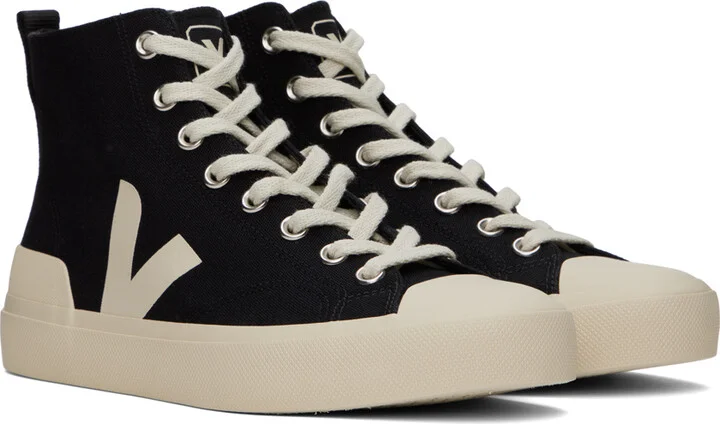 VEJA Black Wata II Canvas Sneakers - Image 4