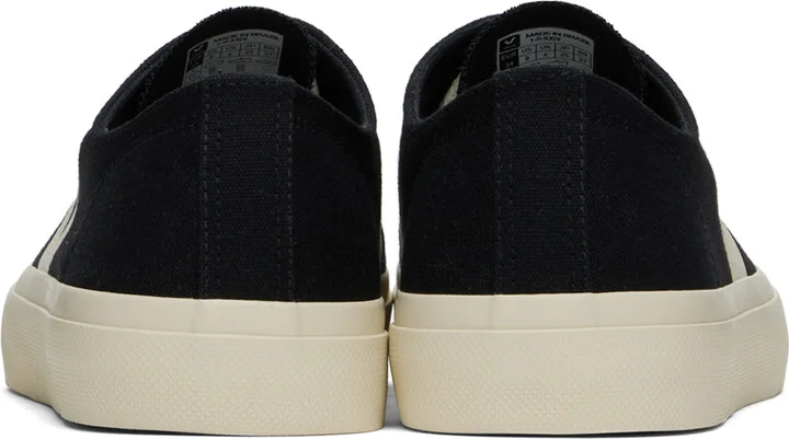 VEJA Black Wata II Low Canvas Sneakers - Image 2