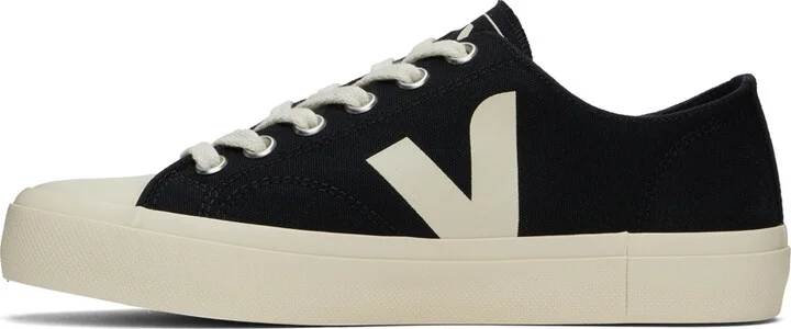 VEJA Black Wata II Low Canvas Sneakers - Image 3