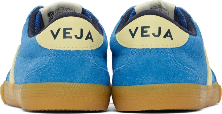 VEJA Blue & Yellow Volley Suede Sneakers - Image 2