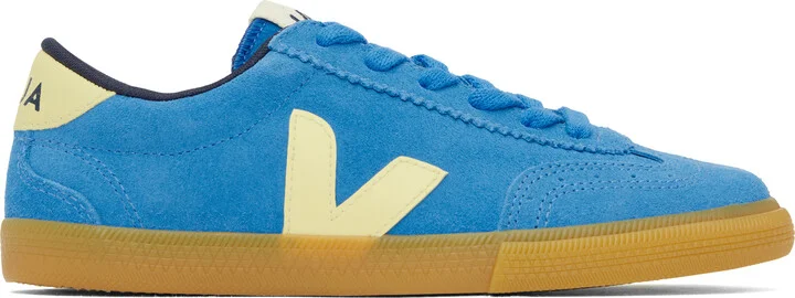 VEJA Blue & Yellow Volley Suede Sneakers