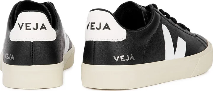Veja Campo Black Leather Sneakers - Image 3