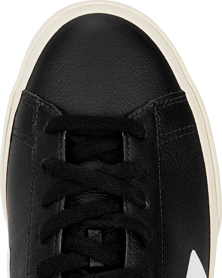 Veja Campo Black Leather Sneakers - Image 4