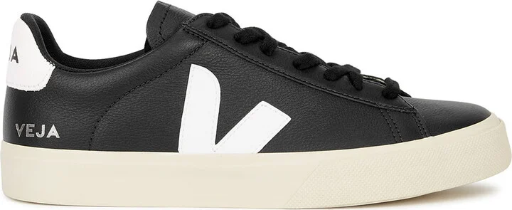 Veja Campo Black Leather Sneakers