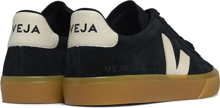 VEJA Campo Bold Men's Lace-up Boots Black/Pierre : EU 42.5 (US Men's 9.5) M, Leather/Rubber/Suede - Image 2