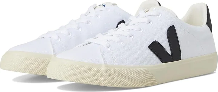 VEJA Campo CA Men's Shoes White Black : EU 45 (US Men's 11.5) M, Textile