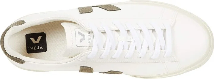VEJA Campo Men's Shoes Chrome Free/Extra White/Khaki : EU 39 (US Men's 6) M, Leather - Image 2