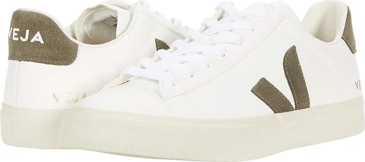 VEJA Campo Men's Shoes Chrome Free/Extra White/Khaki : EU 39 (US Men's 6) M, Leather