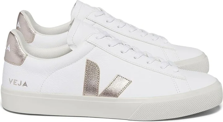 VEJA Campo Men's Shoes Extra White/Platine : EU 43 (US Men's 10) M, Leather - Image 3