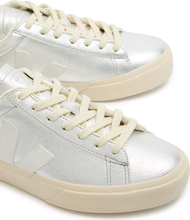 Veja Campo Metallic Leather Sneakers - Image 3