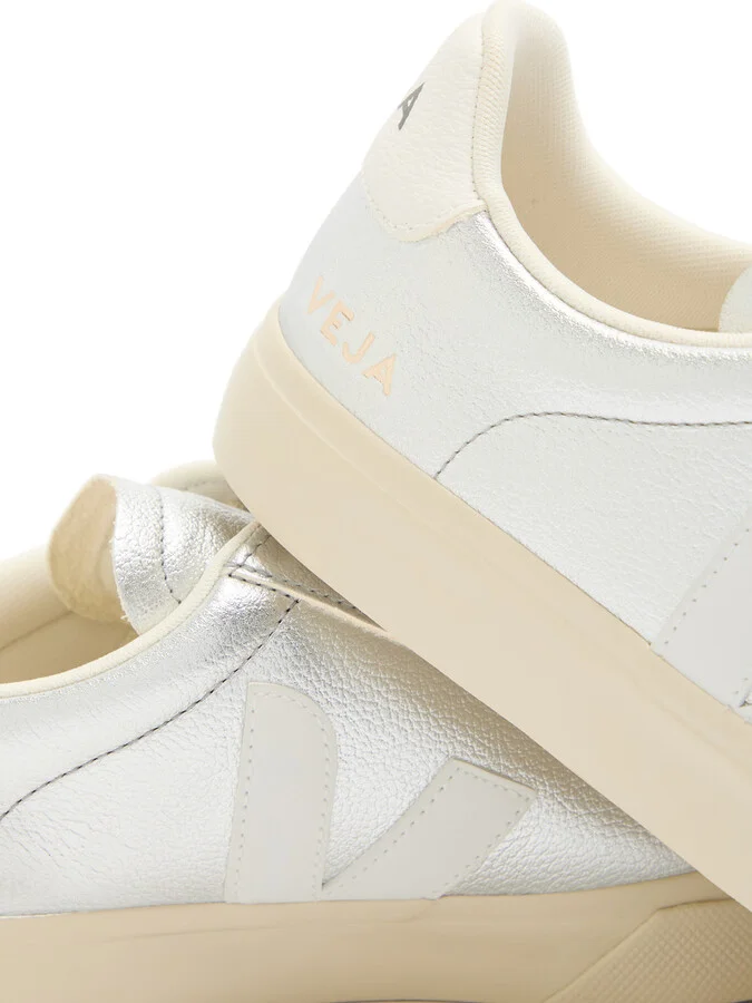 Veja Campo Metallic Leather Sneakers - Image 4