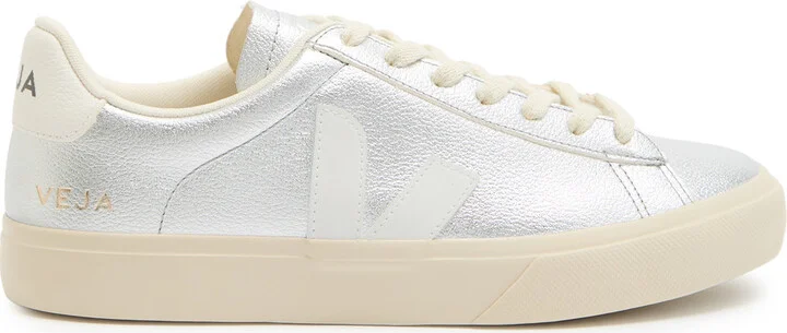 Veja Campo Metallic Leather Sneakers