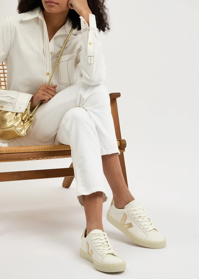 Veja Campo Panelled Leather Sneakers - Image 5