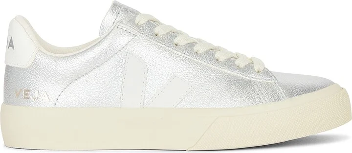 Veja Campo Sneaker in Metallic Silver