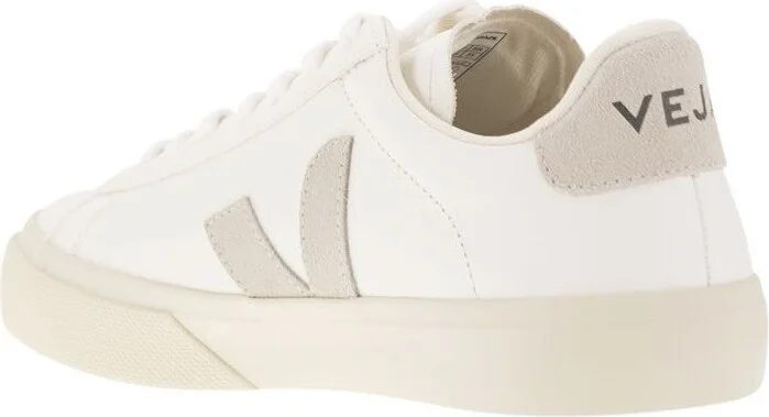 Veja 'Campo' White Leather Sneakers - Image 3
