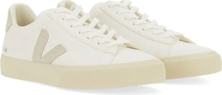 Veja 'Campo' White Leather Sneakers - Image 4