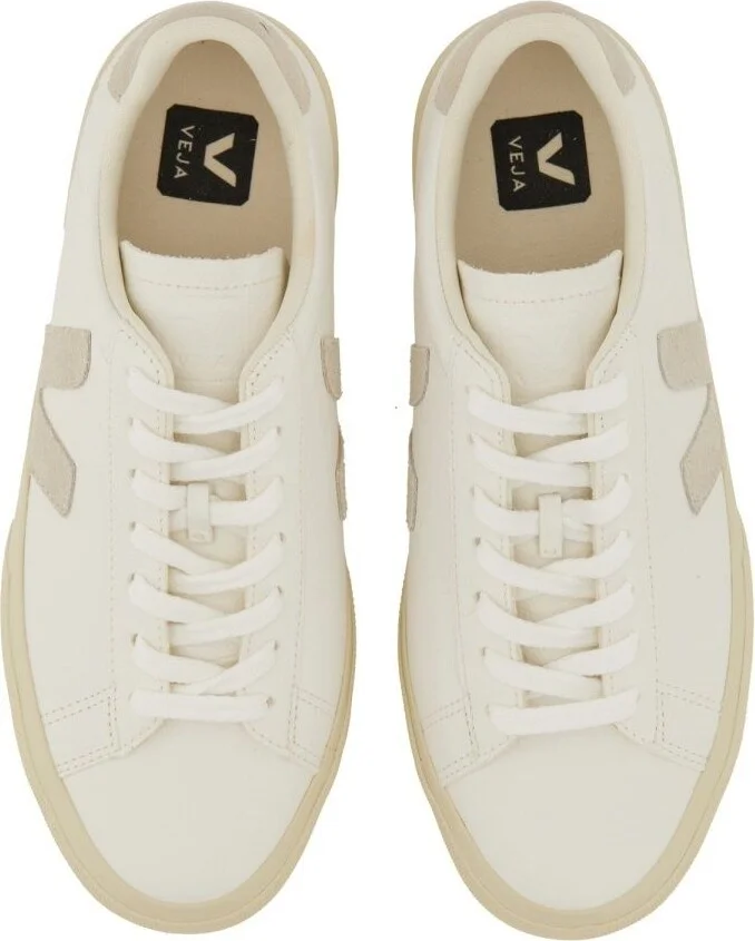 Veja 'Campo' White Leather Sneakers - Image 7