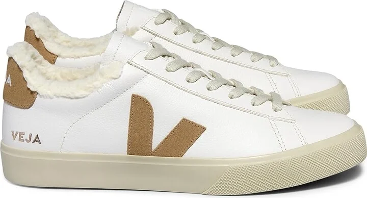 VEJA Campo Winter Women's Shoes Extra White/Desert : EU 42 (US Women's 11) M, Leather - Image 3
