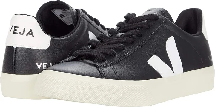 VEJA Campo Women's Shoes Chrome Free/Black/White : EU 37.5 (US Women's 6.5) M, Leather