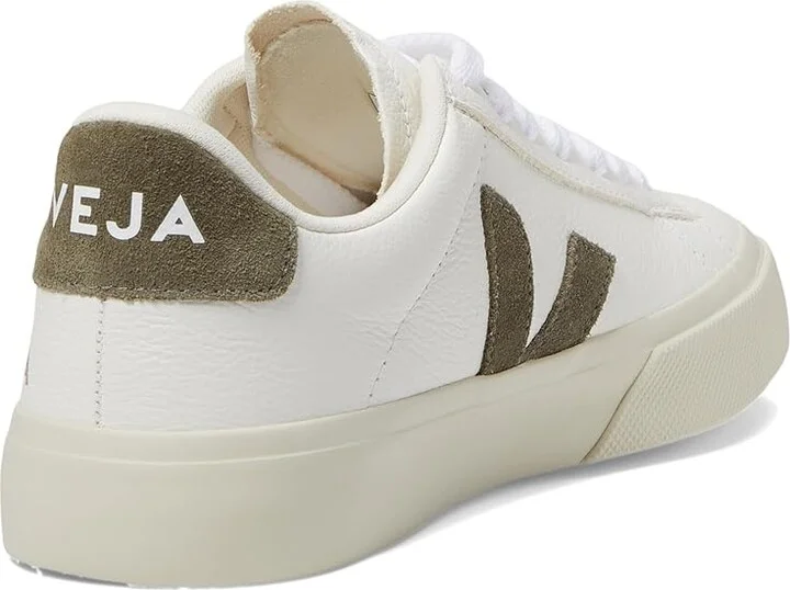 VEJA Campo Women's Shoes Chrome Free/Extra White/Khaki : EU 42 (US Women's 11) M, Leather - Image 4