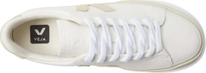 VEJA Campo Women's Shoes Extra White/Almond : EU 36 (US Women's 5) M, Leather/Canvas - Image 2