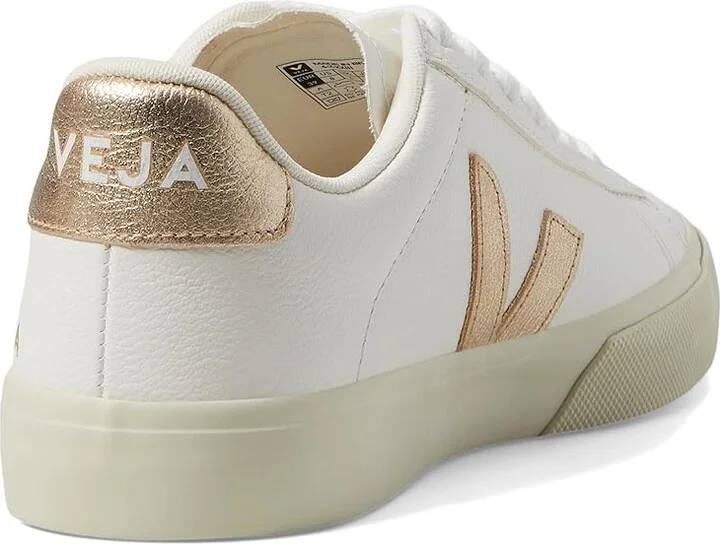 VEJA Campo Women's Shoes Extra White/Platine : EU 42.5 (US Women's 11.5) M, Leather/Canvas - Image 4
