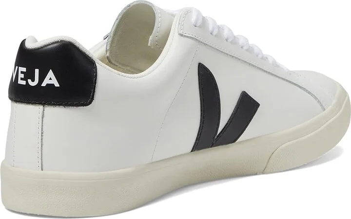 VEJA Esplar Logo Men's Shoes Extra White/Black : 7 M, Leather - Image 4