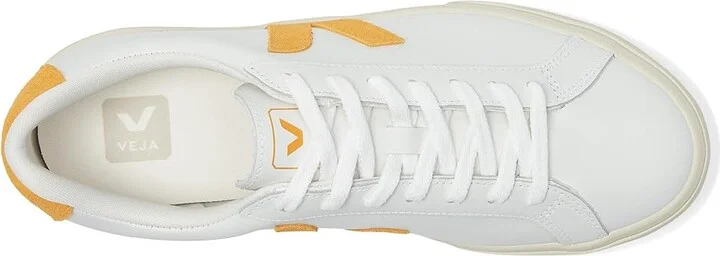 VEJA Esplar Logo Men's Shoes Extra White Safran : EU 45 (US Men's 11.5) M, Leather - Image 2