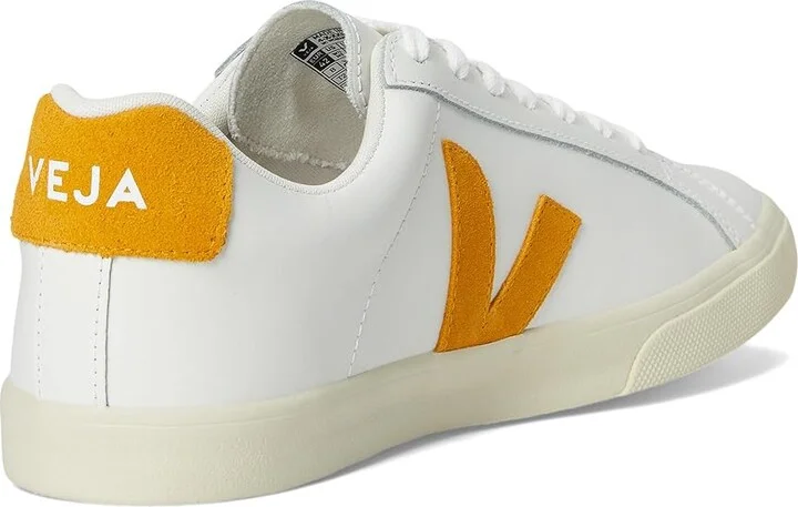 VEJA Esplar Logo Men's Shoes Extra White Safran : EU 45 (US Men's 11.5) M, Leather - Image 4