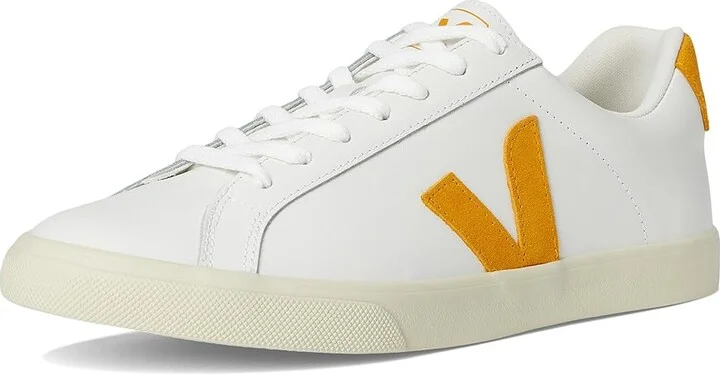 VEJA Esplar Logo Men's Shoes Extra White Safran : EU 45 (US Men's 11.5) M, Leather - Image 5