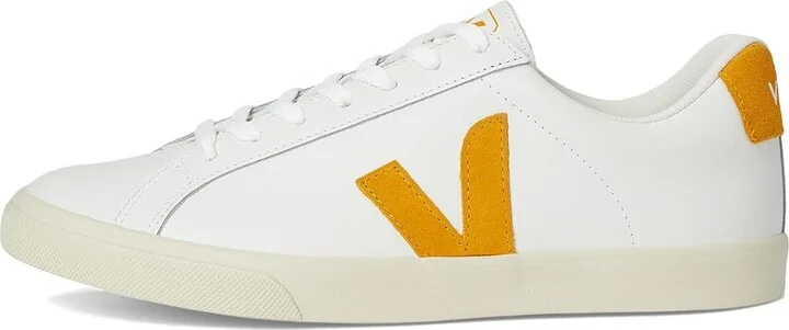 VEJA Esplar Logo Men's Shoes Extra White Safran : EU 45 (US Men's 11.5) M, Leather - Image 6