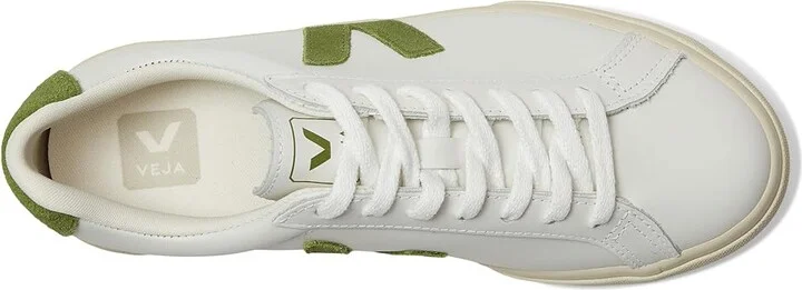 VEJA Esplar Logo Women's Shoes Extra White Kiwi : EU 35 (US Women's 4) M, Leather - Image 2