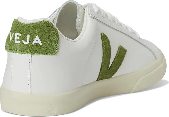 VEJA Esplar Logo Women's Shoes Extra White Kiwi : EU 35 (US Women's 4) M, Leather - Image 4