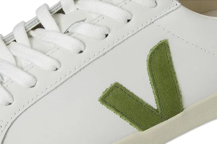 VEJA Esplar Logo Women's Shoes Extra White Kiwi : EU 35 (US Women's 4) M, Leather - Image 7