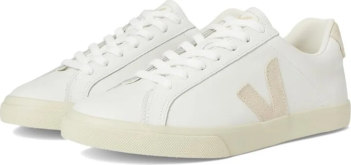 VEJA Esplar Logo Women's Shoes Extra White/Sable : EU 36 (US Women's 5) M, Leather