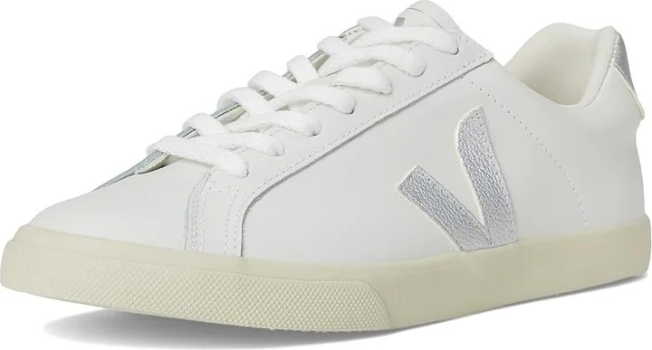 VEJA Esplar Logo Women's Shoes Extra White Silver : EU 42 (US Women's 11) M, Leather - Image 5