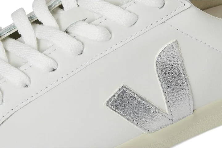 VEJA Esplar Logo Women's Shoes Extra White Silver : EU 42 (US Women's 11) M, Leather - Image 7