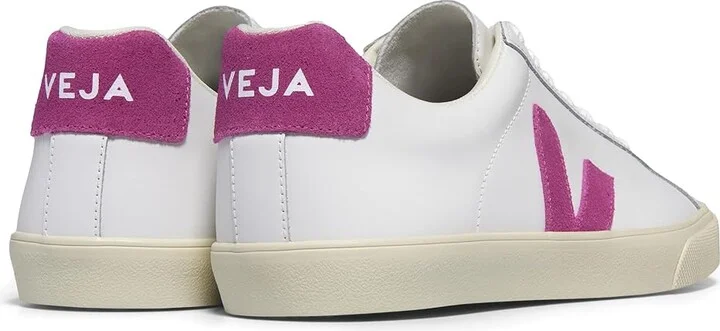 VEJA Esplar Logo Women's Shoes Extra White/Ultraviolet : EU 38 (US Women's 7) M, Leather - Image 2