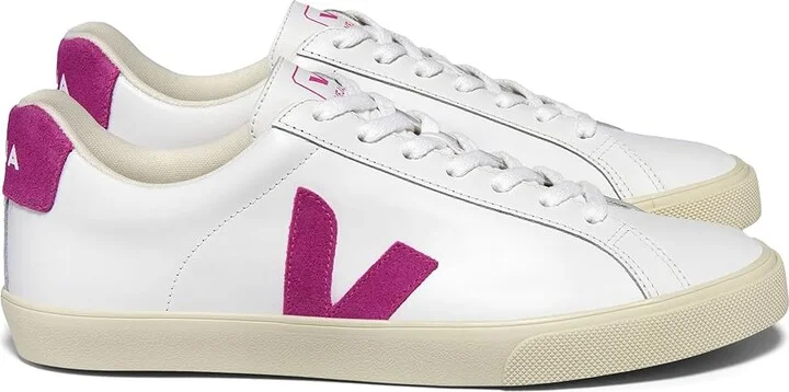 VEJA Esplar Logo Women's Shoes Extra White/Ultraviolet : EU 38 (US Women's 7) M, Leather - Image 3
