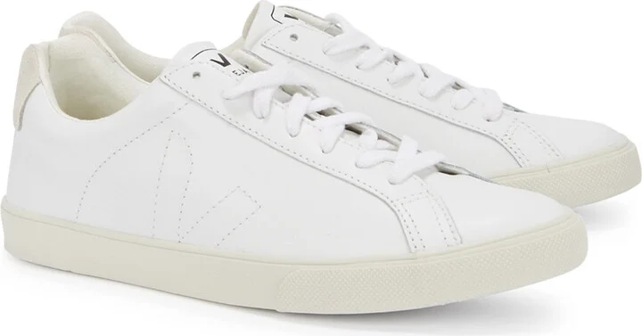 Veja Esplar White Leather Sneakers - Image 2
