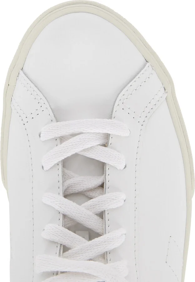Veja Esplar White Leather Sneakers - Image 4