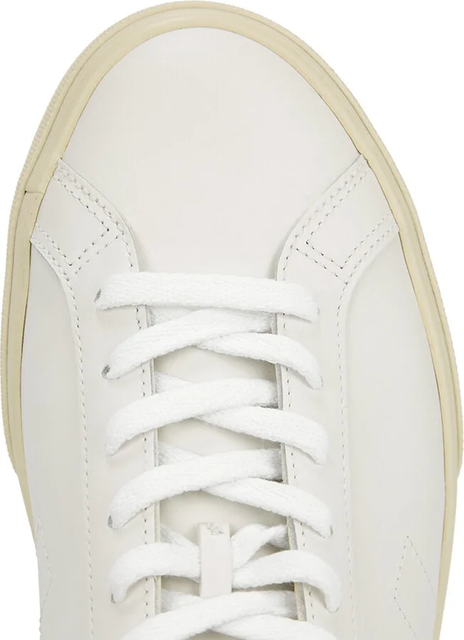 Veja Esplar White Leather Sneakers - Image 4